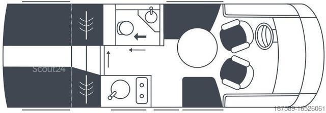 Integrirani avtodom NIESMANN+BISCHOFF iSmove 6.9 E, HydrStützen,Gastank,Festtank,SAT