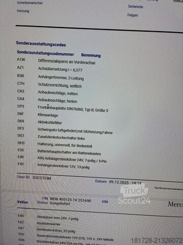 Autocamion cu destinație specială Mercedes-Benz Unimog U 423