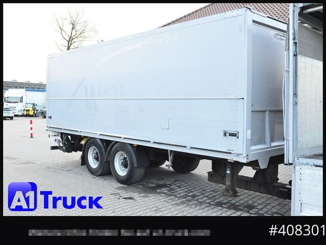 Dėžinė priekaba KRONE ZZ 18, Schwenkwand, LBW Bär 2500kg, ALU