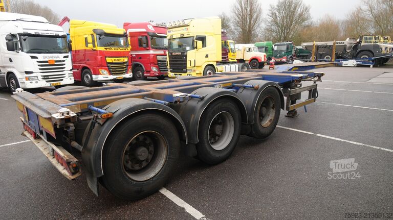 Containertransport D-tec FT-43-03-V Flexitrailer multi container chassis...