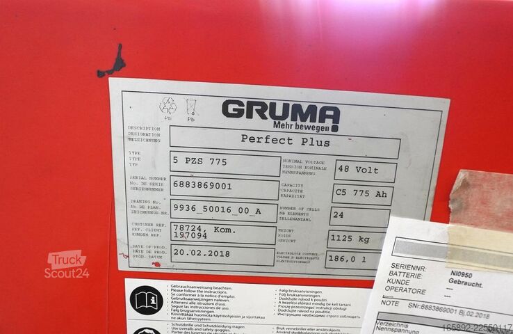 Gaffeltruckbatteri HAWKER 48 Volt 5 PzS 775 Ah