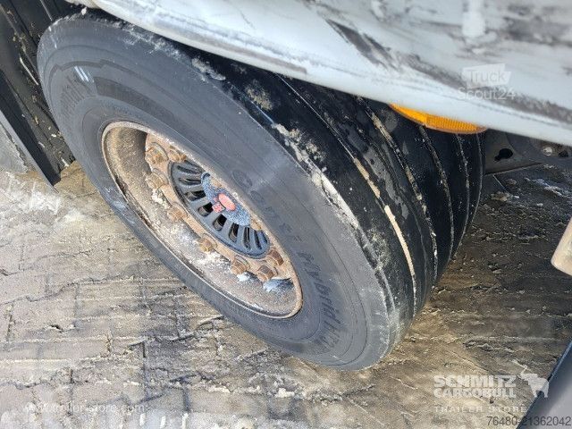 Brandalı açık yarı römork Kögel Schiebeplane Papier