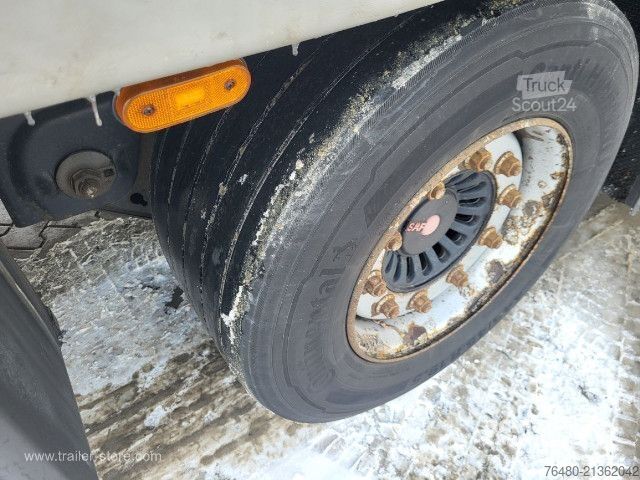 Brandalı açık yarı römork Kögel Schiebeplane Papier