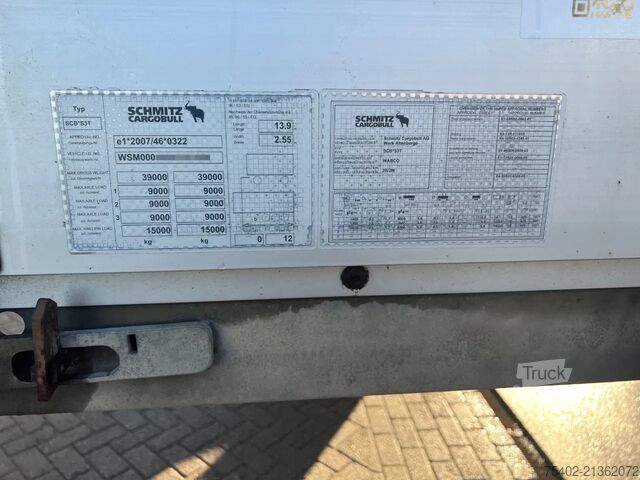 Skjutbara presenningar Schmitz Cargobull SCB*S3T / Coil / Tautliner / Disc Brakes