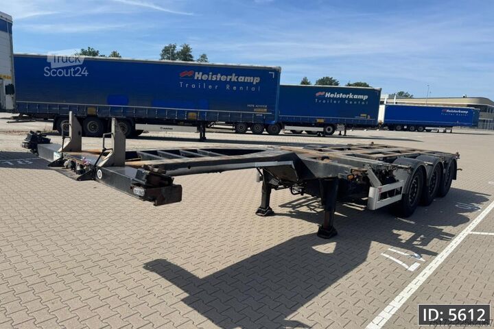 Containervervoer Pacton TXD 339 Multi / 2x Extandable / Lift axle / NL ...