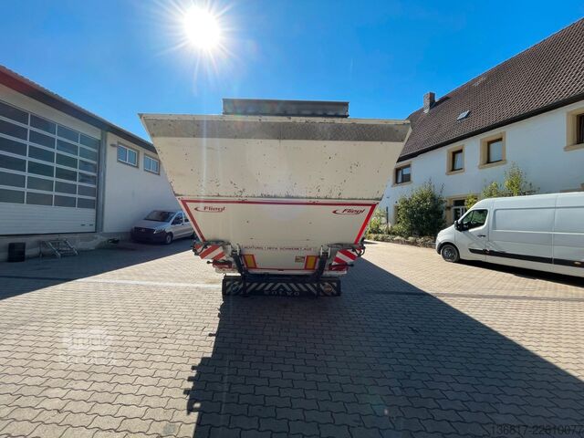 Tieflader-Sattelauflieger FLIEGL SDS410 Tieflader Gardine Jumbo Plane Lenkachse