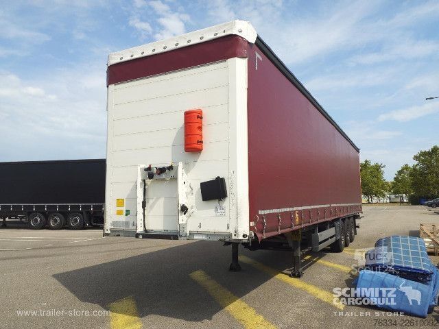 Auflieger mit Pritsche & Plane Schmitz Cargobull Semitrailer Curtainsider Standard Hayon