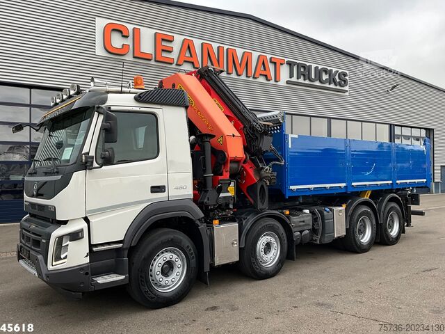 3-sidig tipper Volvo FMX 460 8x4 Euro 6 Palfinger 42 Tonmeter laadkr...