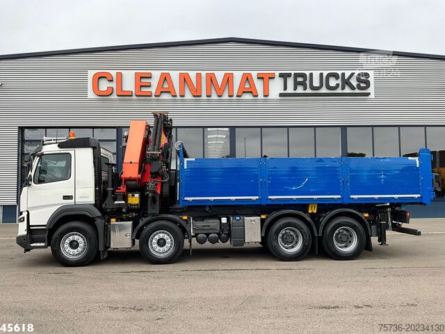 3-sidig tipper Volvo FMX 460 8x4 Euro 6 Palfinger 42 Tonmeter laadkr...