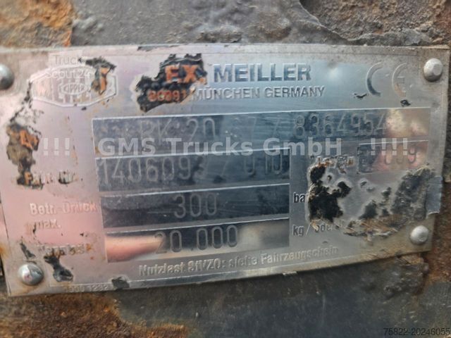 Camion scarrabile MERCEDES-BENZ Aufbau Meiller Abroller RK 20.67 / Haken Hook
