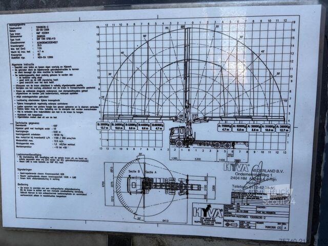 Dépanneuse DAF CF 85.410 + HMF 42 TON + REMOTE + 6X2 + EURO 5 ...