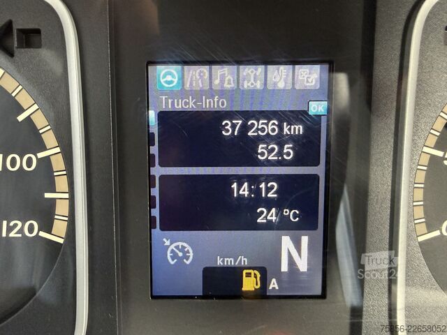 Furgón volquete Mercedes-Benz Atego 818 Kipper Atlas Kran EU6