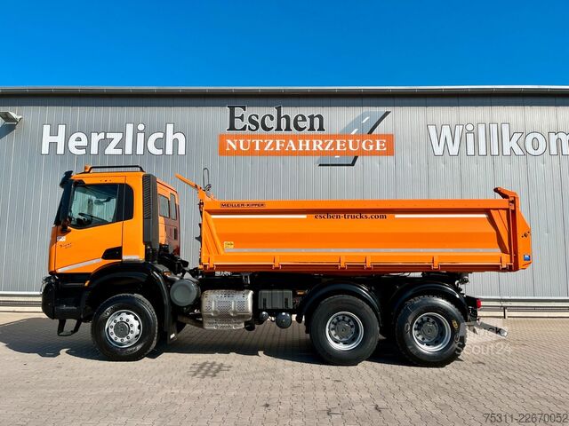 Camion benne IVECO AD 260 T410 BB 6x6 | MEILLER*Retarder*AC*1.Hand