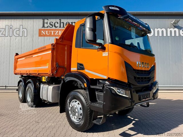 Camion-benne tricar IVECO AD 260 T410 BB 6x6 | MEILLER*Retarder*AC*1.Hand