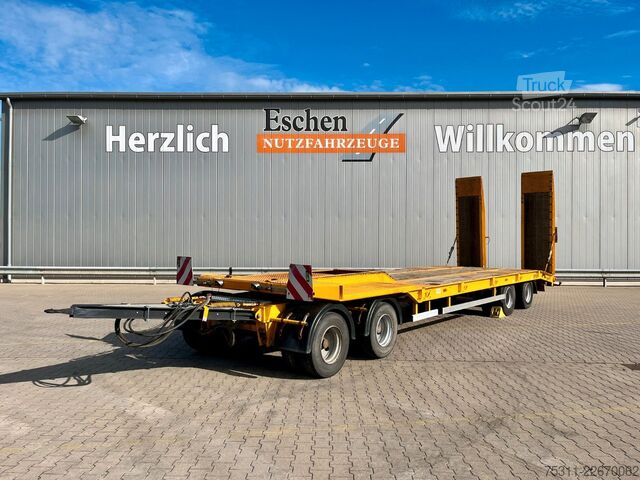 Remorque porte-engins surbaissée MÜLLER-MITTELTAL Aschwege & Tönjes | hydr. Rampen*BPW*Blatt*EBS