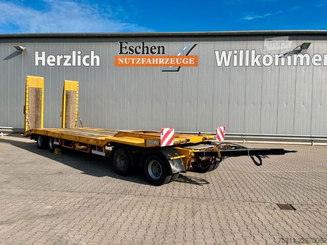Remorque porte-engins surbaissée MÜLLER-MITTELTAL Aschwege & Tönjes | hydr. Rampen*BPW*Blatt*EBS
