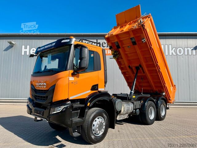 Camion-benne tricar IVECO AD 260 T410 BB 6x6 | MEILLER*Retarder*AC*1.Hand