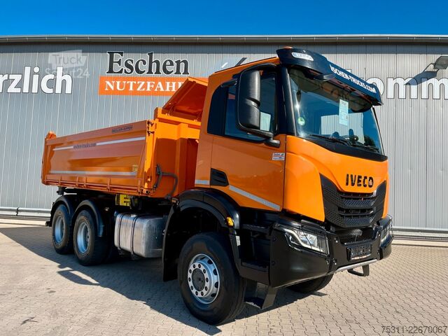 Camion-benne tricar IVECO AD 260 T410 BB 6x6 | MEILLER*Retarder*AC*1.Hand