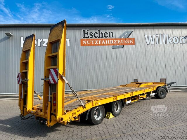 Remorque porte-engins surbaissée  Aschwege & Tönjes | hydr. Rampen*BPW*Blatt*EBS