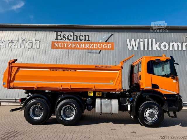 Camion benne IVECO AD 260 T410 BB 6x6 | MEILLER*Retarder*AC*1.Hand