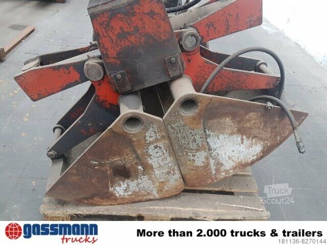 Lastbilsmonterad kran 2 Schalengreifer