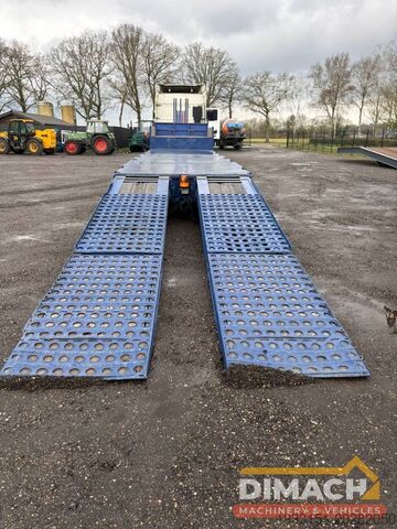 Surbaissé Broshuis Lowloader tieflader 3 assen leaf spring, laadklep