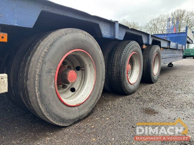 Surbaissé Broshuis Lowloader tieflader 3 assen leaf spring, laadklep