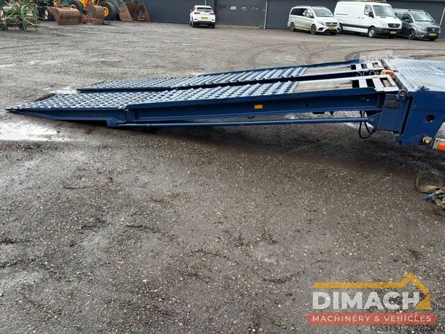 Surbaissé Broshuis Lowloader tieflader 3 assen leaf spring, laadklep