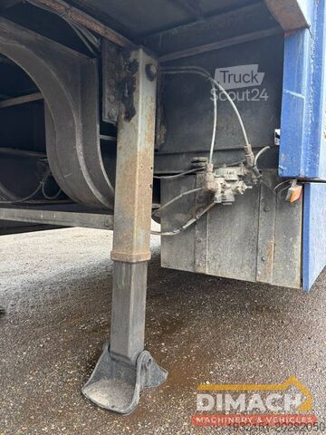 Surbaissé Broshuis Lowloader tieflader 3 assen leaf spring, laadklep