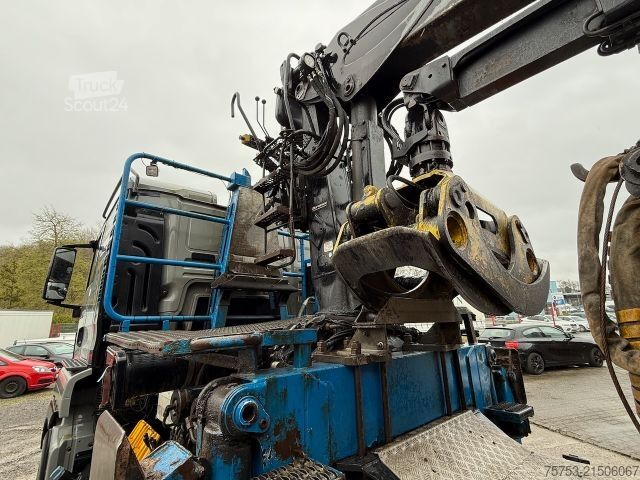 Houttransportwagen MAN TGS 33.510 6x4 BL Langholzzug Loglift 251S