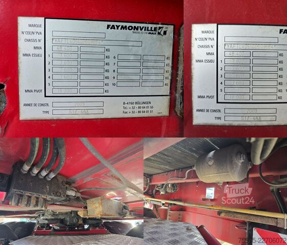 Низькорамний напівпричіп FAYMONVILLE STZ-4AX *3x steering axle *6,8m extendable