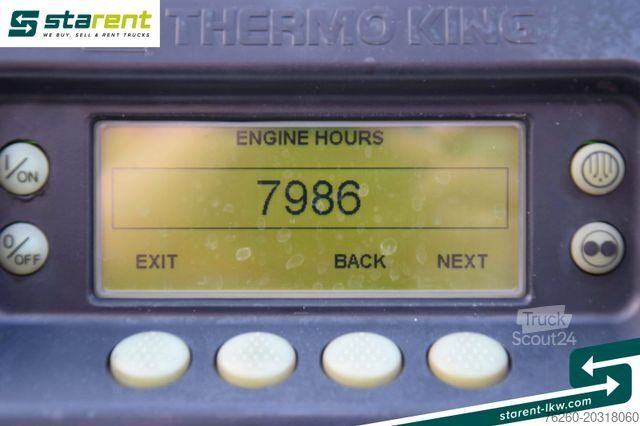 Hűtő félpótkocsi SCHMITZ CARGOBULL ThermoKing SLXi300 Palettenkasten 7.986 Std.