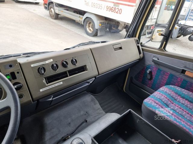 Furgão cortina de lona MERCEDES-BENZ 811 großes Haus / Doka 6 Sitzer AHK