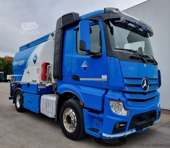 Tank kamyonu MERCEDES-BENZ 1845 L Actros Willig Tank BJ 2013 13.500 L AHK