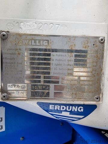 Tank kamyonu MERCEDES-BENZ 1845 L Actros Willig Tank BJ 2013 13.500 L AHK