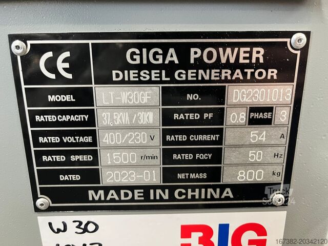 Agregat Giga power LT-W30GF 37.5 kVA silent generator