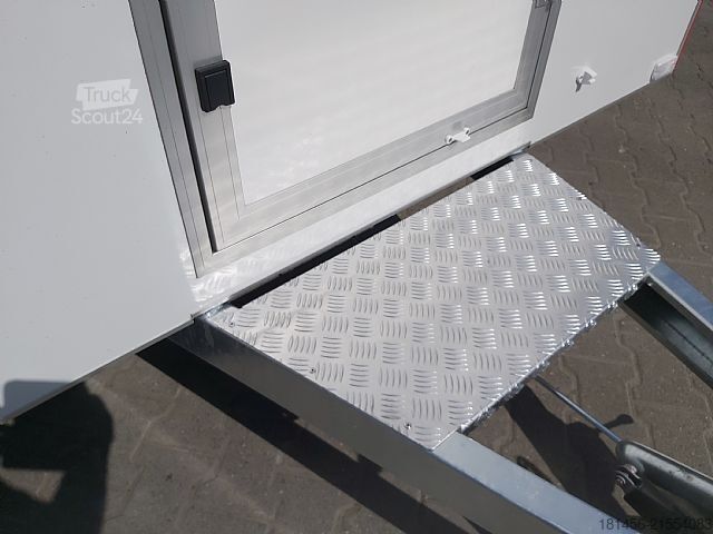 Árusító utánfutó trailershop Retro Compact 250cm innen Licht 230 V 1 Klappe Neu verfügbar