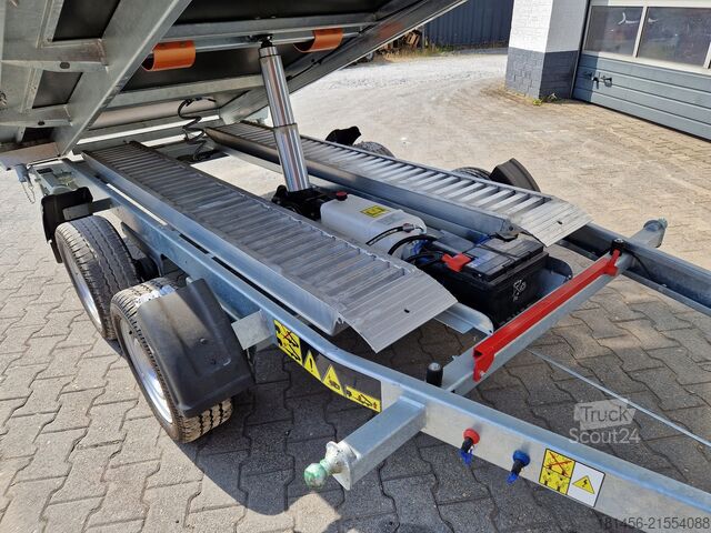 Három oldalra billeno trailershop riesig Debon PW 3.6 mit Bordwandaufsatz elektro