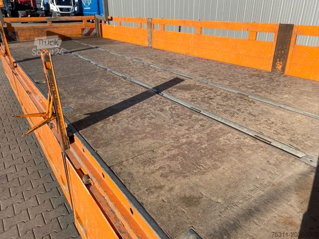 Automobilis ar plakanu platformu MAN TGM 15.290| HIAB 099 E-2*3x Sitze*AHK*manuell*AC