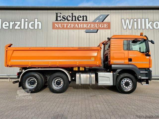 Kipper LKW MAN TGS 26.460 6x6 HYDRO | MEILLER*Bordmatic*Navi*AC