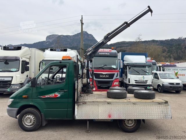 Pick-up van MERCEDES-BENZ SPRINTER 313CDI PRITSCHENWAGEN*KRAN HIAB*2003*
