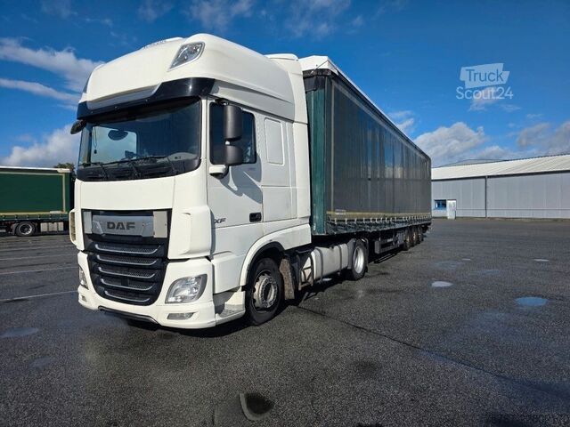 Trator de grande volume DAF XF 480 SSC, Traxon, Standklima, Klima-Automat