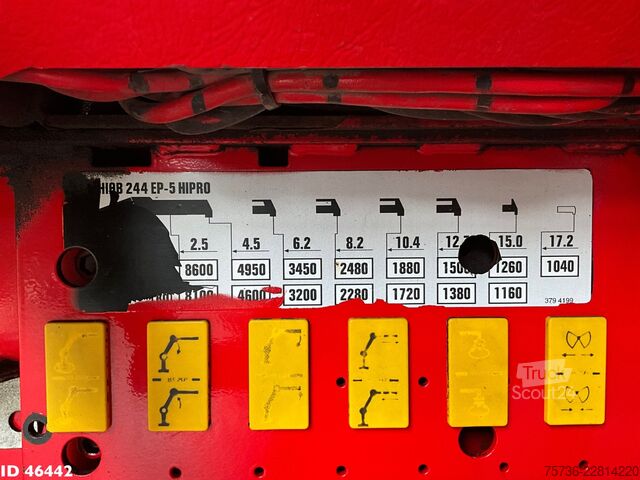 Camion-benne avec grue Scania R 560 V8 8x4 Retarder Hiab 24 Tonmeter laadkraan