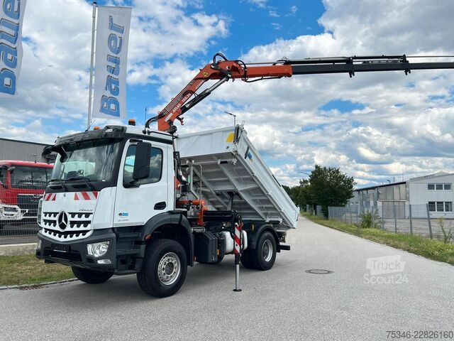 Kiper kamion MERCEDES-BENZ Arocs 2135 Kipper/Kran Atlas AK 135/Funk/107 tkm
