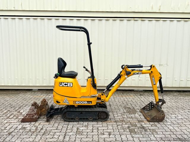 Mini ekskavatorius JCB 8008 CTS / 2021 BJ / 623 H / 3 x Löffel
