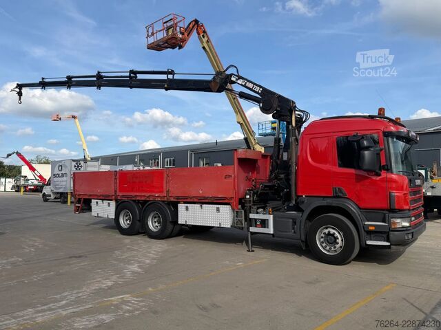 Plateau de chargement Scania P114-380 6x4 + HIAB 220 x5