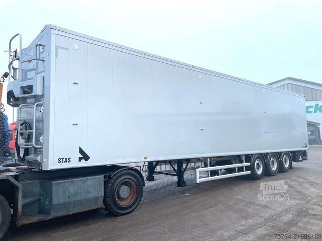 Semirremolque con piso móvil STAS 91m³ Schubboden/10mm Boden/Funk/Auch Miete!