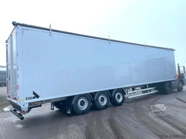Semirremolque con piso móvil STAS 91m³ Schubboden/10mm Boden/Funk/Auch Miete!