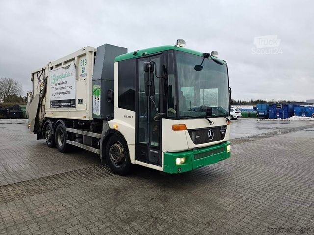 Vuilniswagen MERCEDES-BENZ 2629 2 Kammern, Euro 6 Filter, Faun 22 cbm
