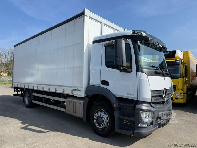 LKW mit Pritsche & Plane MERCEDES-BENZ ACTROS 1832 L TAUTLINER 7,40 m LBW 1,5 T